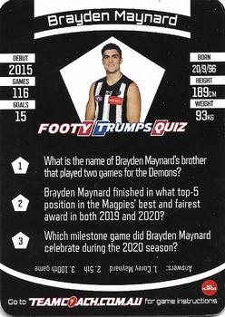 2021 Team Coach AFL #13 Brayden Maynard Back
